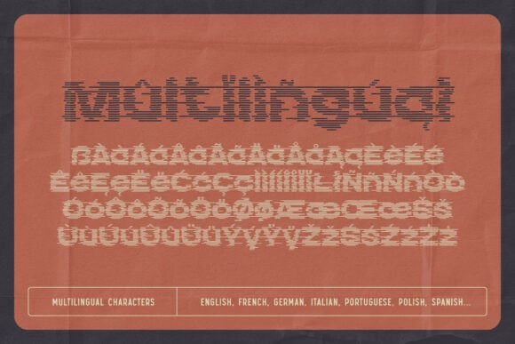 Echo Stripes Font - Image 6