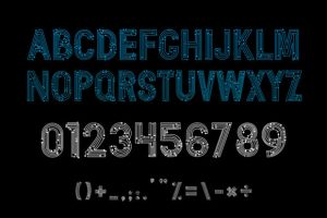 Alternative view of Electronic Circuit Font