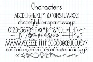 Alternative view of Elementary Type Font