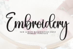 Embroidery Font