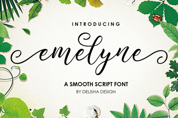 Emelyne Script Font Font
