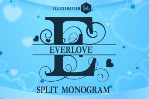 Everlove Split Monogram Font
