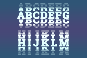 Alternative view of Faded Font