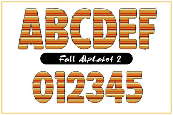 Fall Alphabet Font - Image 3