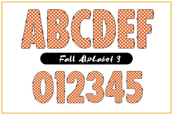Fall Alphabet Font - Image 4