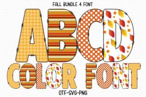Fall Alphabet Font