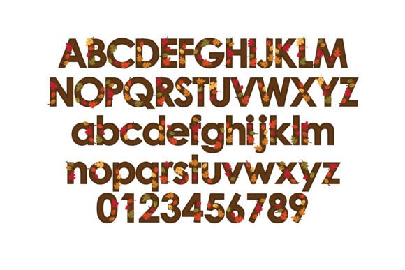 Fall Leaves Font - Image 2