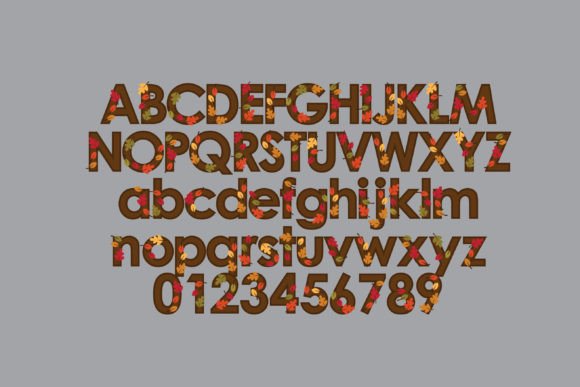Fall Leaves Font - Image 3