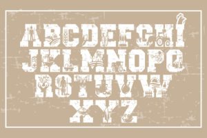 Alternative view of Farm House Font