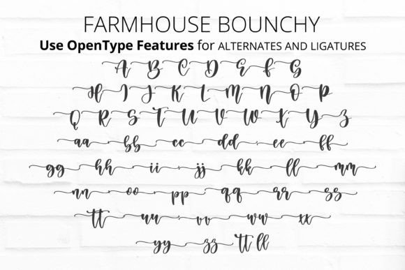 Farmhouse Bouncy Font - Image 4
