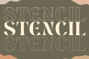 Alternative view of Fashion Stencil Font