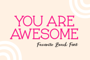 Alternative view of Favorite Beach Font