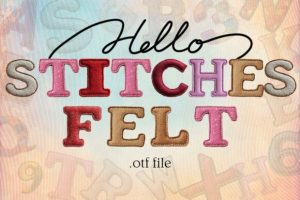 Felt Stitches Font