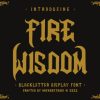 Fire Wisdom Font