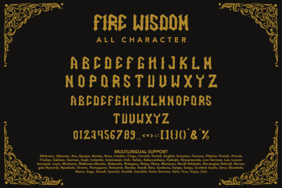 Fire Wisdom Font - Image 8