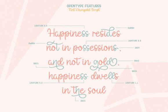 First Marigold Duo Font - Image 7