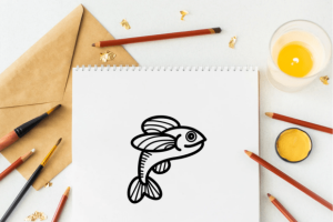 Alternative view of Fishy Doodle Font
