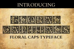 Floral Capitals Font