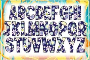 Alternative view of Floral Font