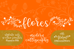 Alternative view of Flores Font