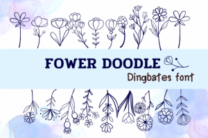 Flower Doodle Font