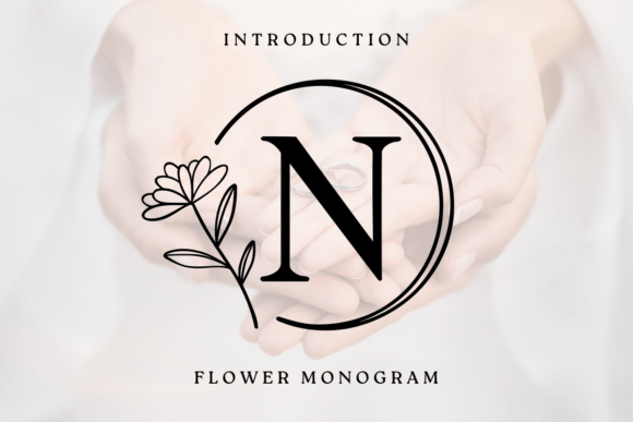 Flower Monogram Font