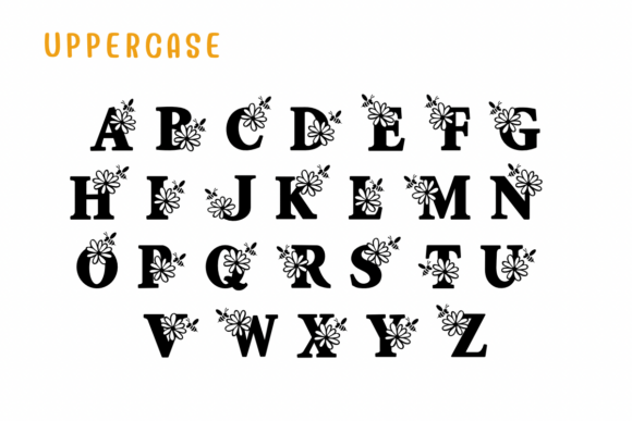 Flower and Bee Font - Image 2