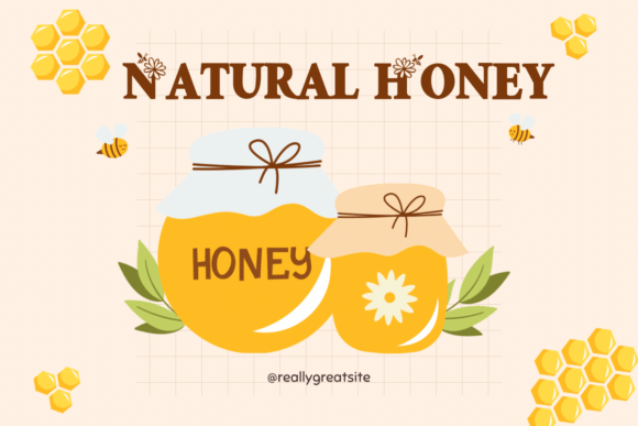 Flower and Bee Font - Image 4