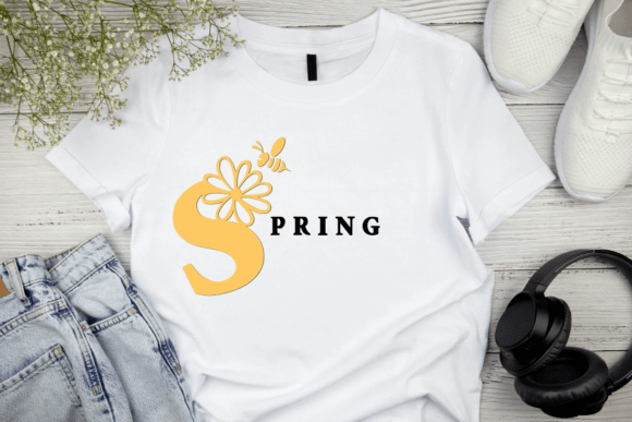 Flower and Bee Font - Image 7