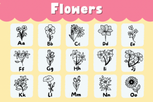 Alternative view of Flowers Font