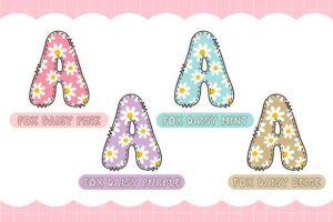 Alternative view of Fox Daisy Font