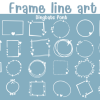 Frame Line Art Font