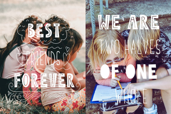 Friends Forever Duo Font - Image 2