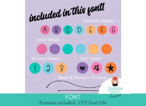 Alternative view of Friendship Bracelet Font