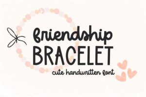Friendship Bracelet Font