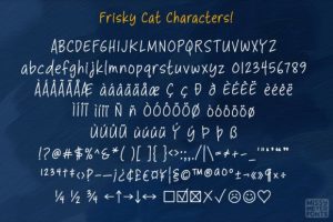 Alternative view of Frisky Cat Font