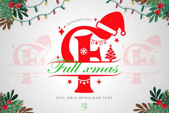 Full Xmas Monogram Font
