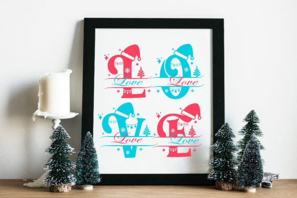 Full Xmas Monogram Font - Image 7