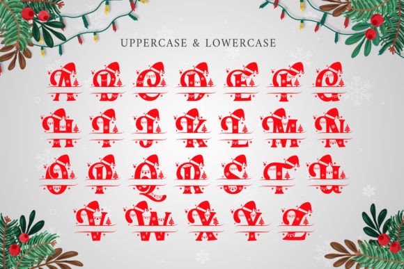 Full Xmas Monogram Font - Image 9