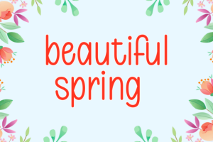 Alternative view of Full of Flowers Font