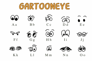 Alternative view of Gartoon Eye Font