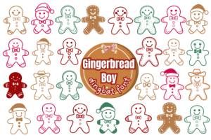Gingerbread Boy Font