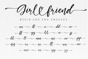 Alternative view of Girl Friend Font