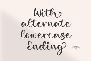 Alternative view of Girlish Font