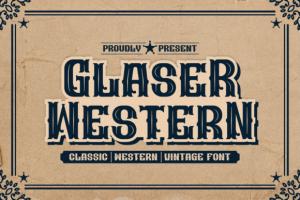 Glaser Western Font