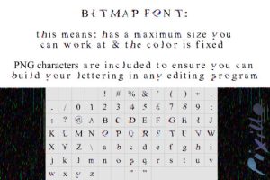 Alternative view of Glitchy Times Font