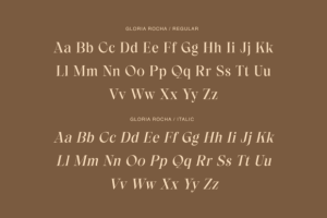 Alternative view of Gloria Rocha Font