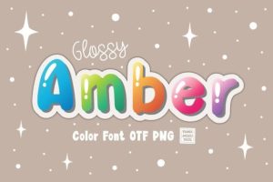 Glossy Amber Font