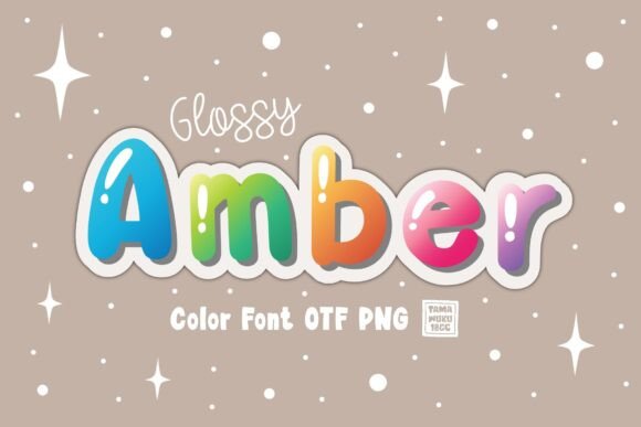 Glossy Amber Font