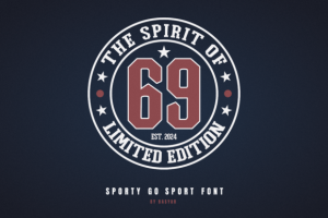 Alternative view of Go Sport Font